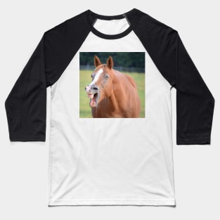 Horse Laugh Picture Baseball T-Shirt